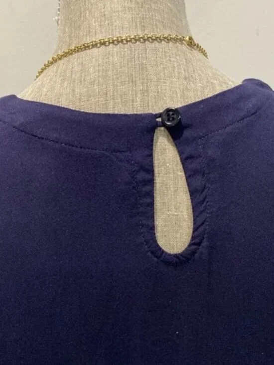 Rodebjer Lindy Blue Pablum Frill Long Sleeve Ruffle Tunic - Picture 11 of 13